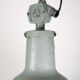 Vintage light blue enamel industrial factory pendant light from ElKo, 1960s