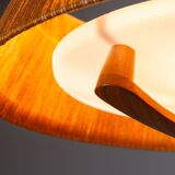 Temde teak and sisal pendant