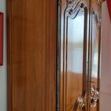 Old provencal walnut wardrobe