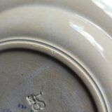 Set of 2 hollow plates Flore U&C Sarreguemines