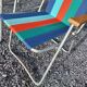 2 folding armchairs camping or beach vintage 1970