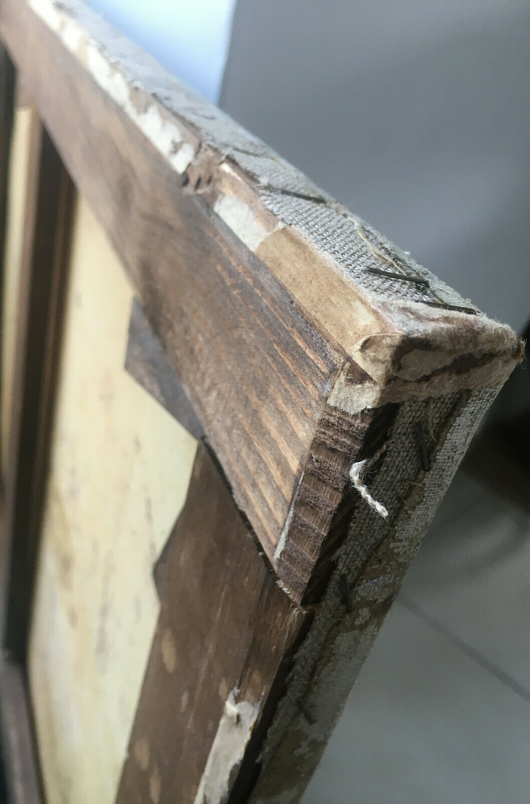 Painting Piet VOLCKAERT (1902-1973) HST Docked boats with urban marine crane