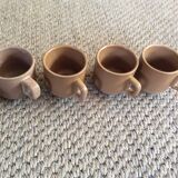 Set of 4 cups of sandstone coffee