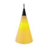 Vintage yellow glass pendant lamp