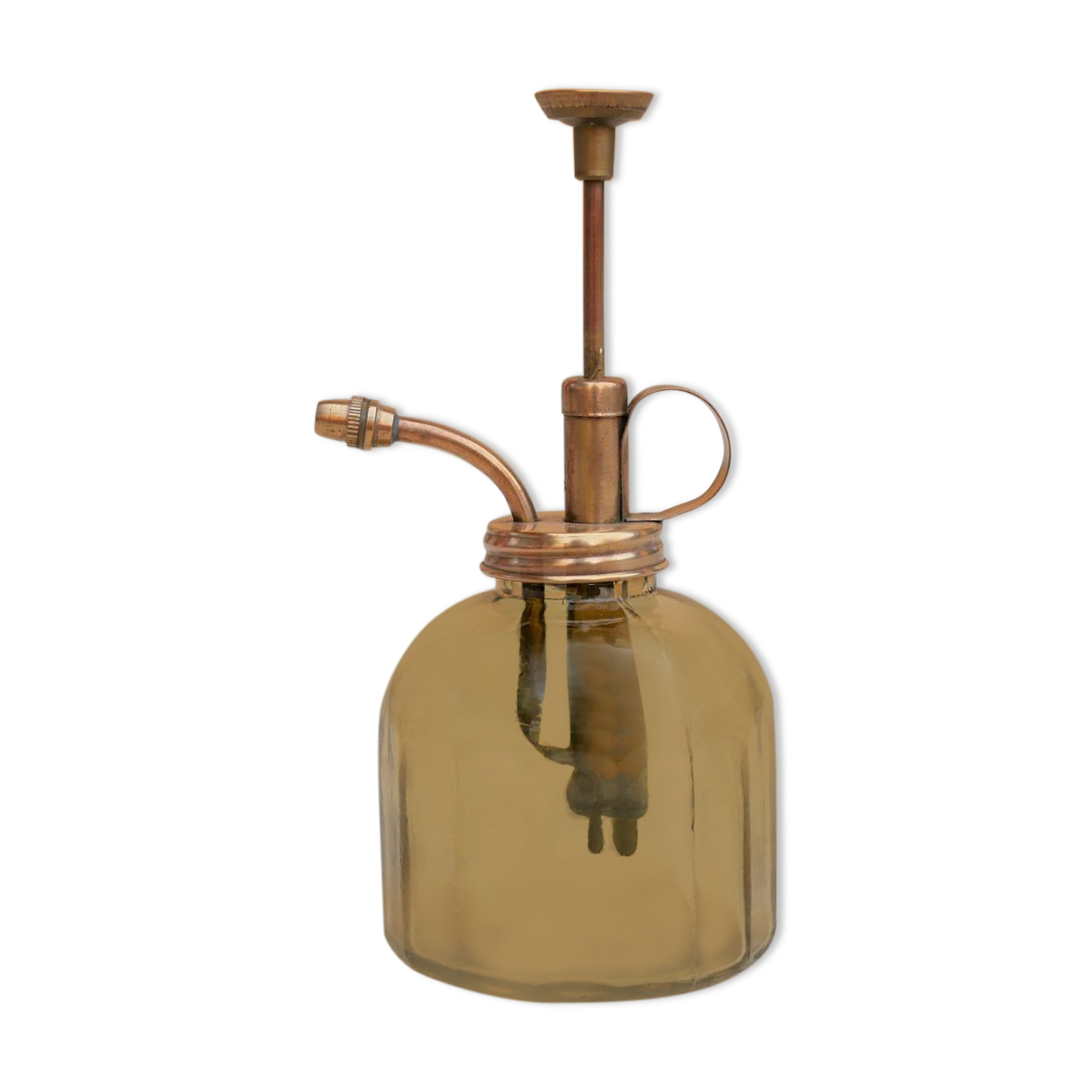 Vintage glass and brass spray