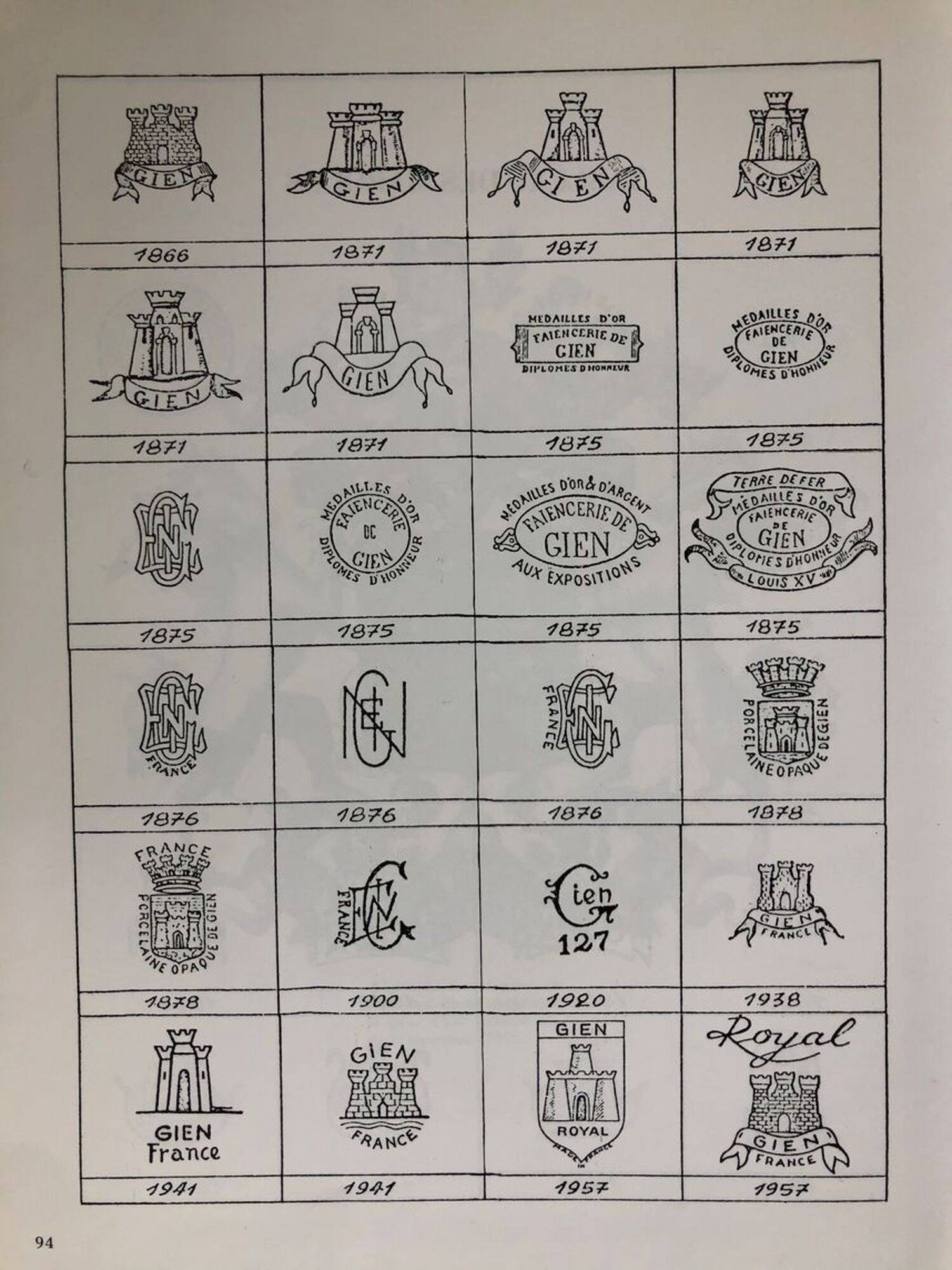 Soap holder / dish in enameled ceramic - gien - vintage 1876