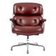 Eames Time Life Lobby office chair in red leather by Charles and Ray.