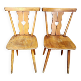 Paire de chaises bistrot vintage