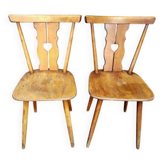 Pair of vintage bistro chairs