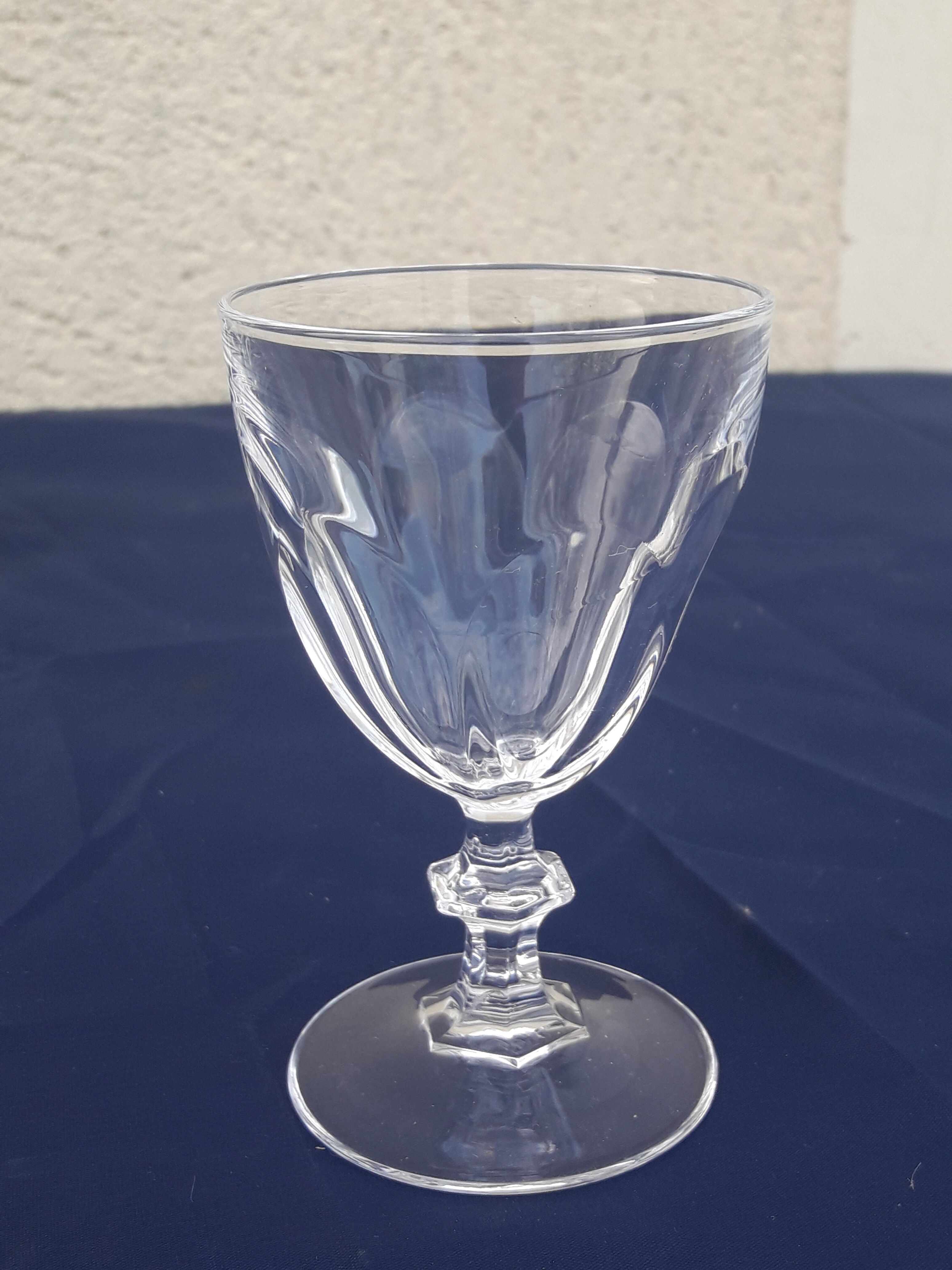 6 Crystal glasses model Rambouillet 11.5 cl height 10.5 cm