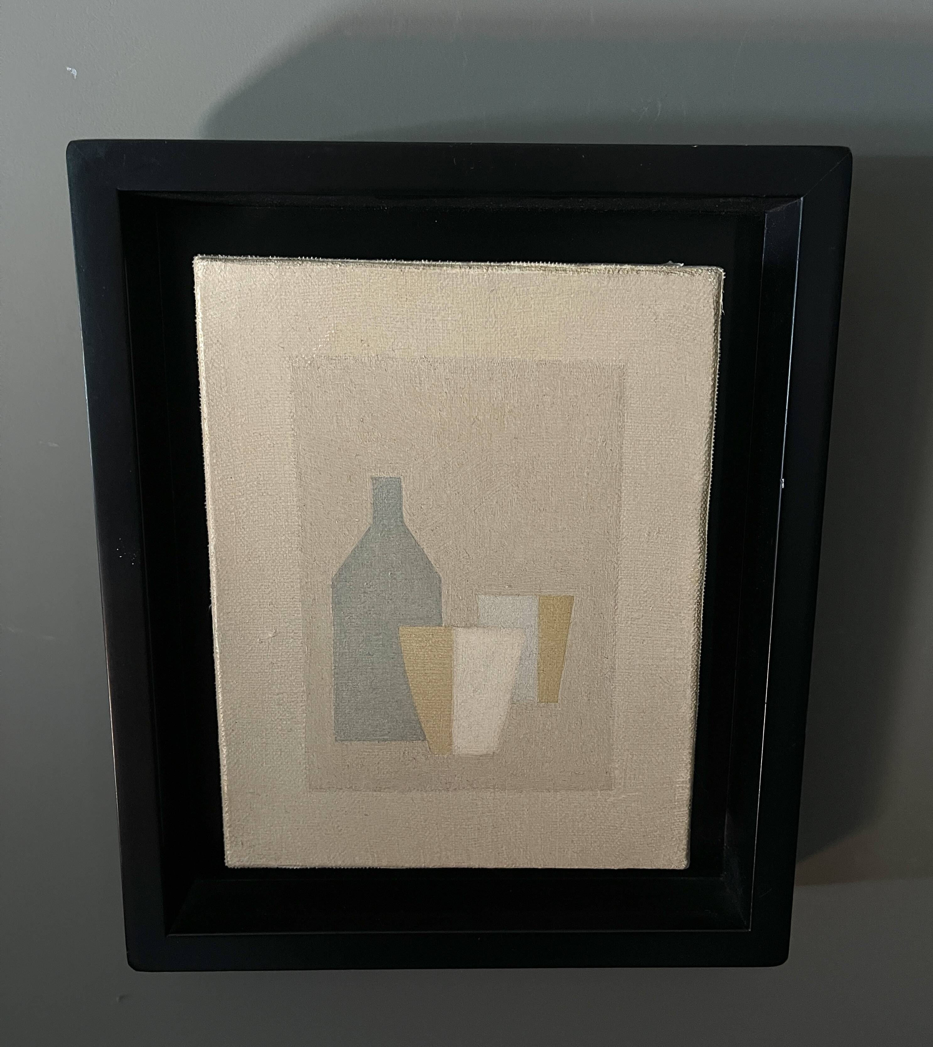 Oil on Canvas Still Life 3 objects