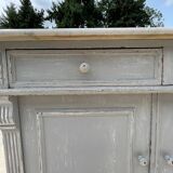 Antique bathroom cabinet with marble