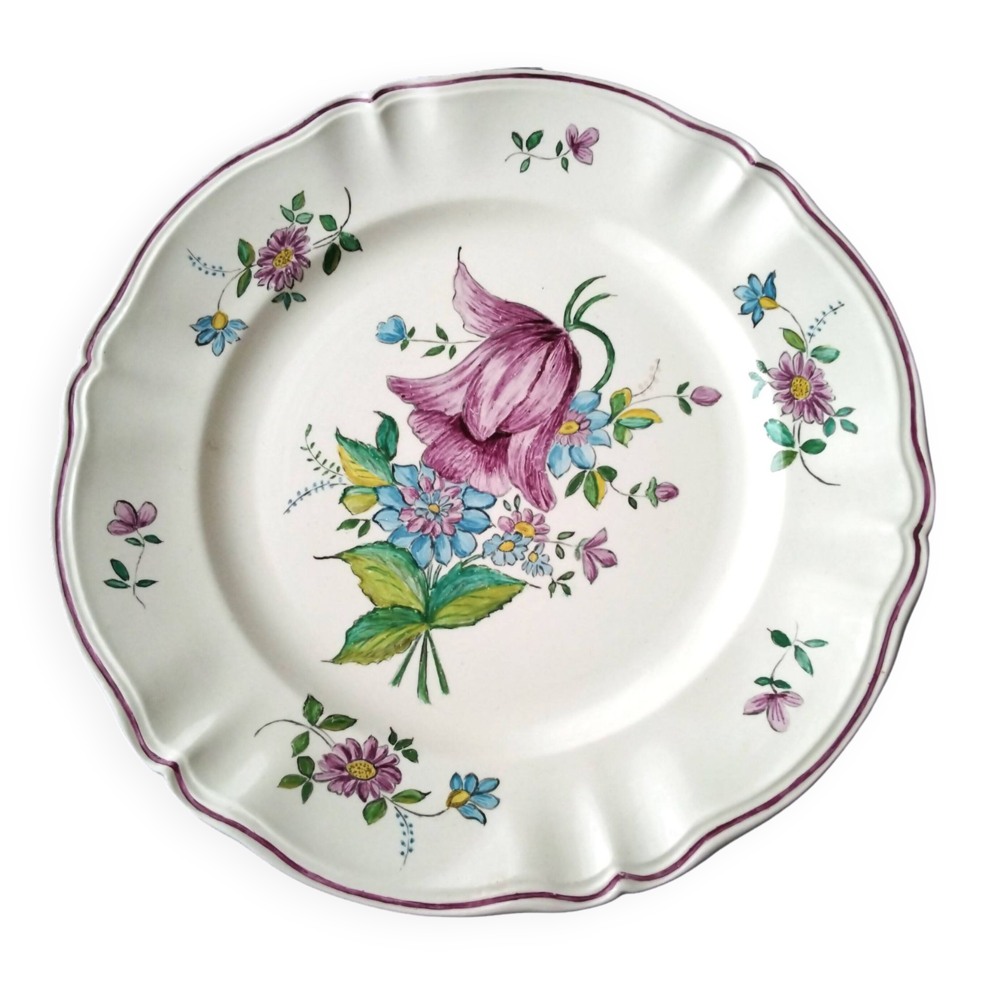 Sarreguemines earthenware cake dish