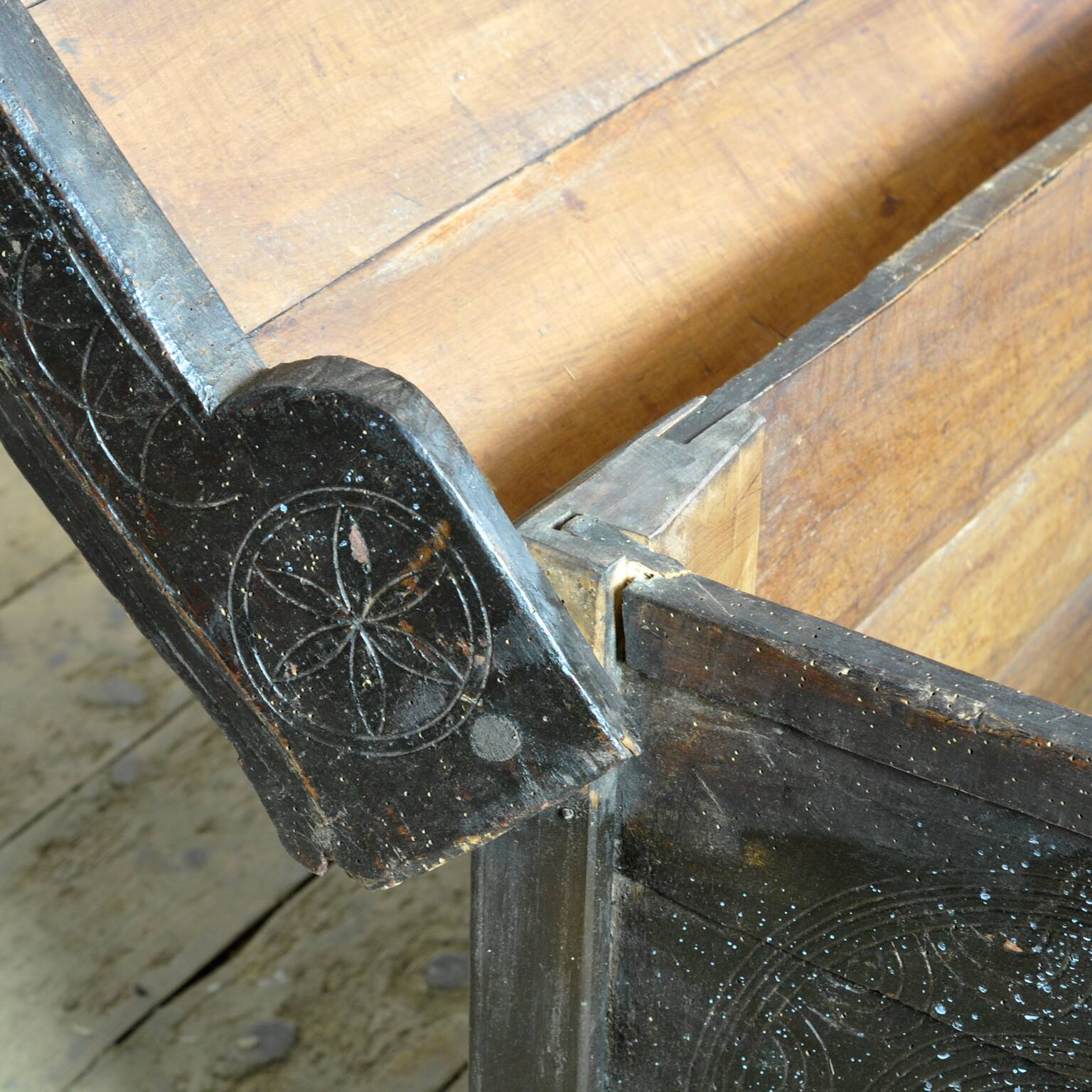 Antique shepherd’s chest, 1850s