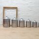 Série 6 pots à épices aluminium