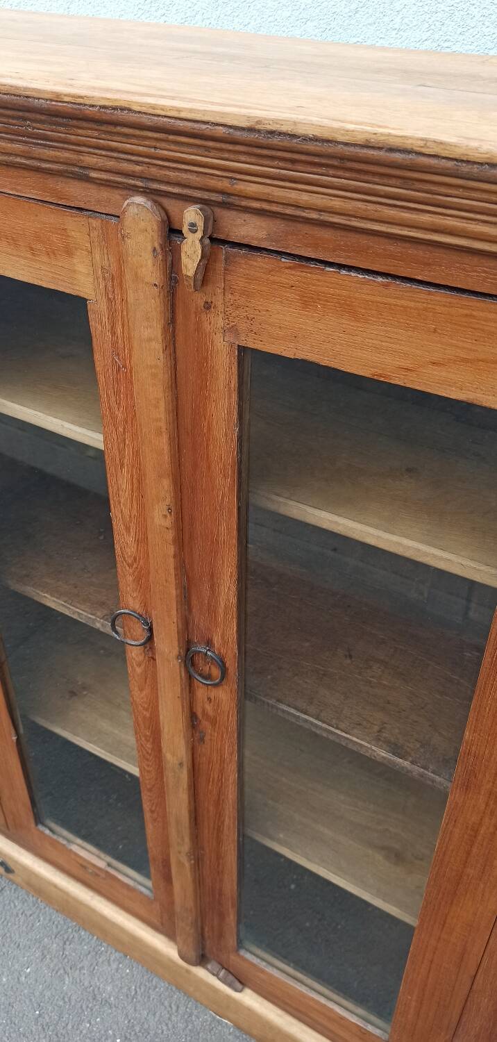 Small old glass cabinet
