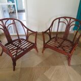 Bamboo and bentwood armchair from the 60s