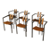 Set of six Trix chairs by Karl-Friedrich Förster for KFF, Germany, 1980s