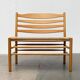 Scandinavian bench and chair set made of paper cord and oak from TS.