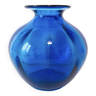 Vase Bleu en Verre