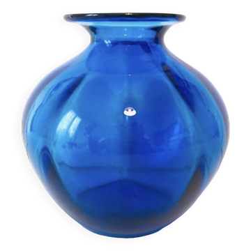 Vase Bleu en Verre