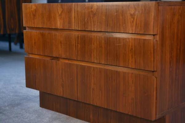 Scandinavian 3-drawer chest in rosewood, 1960s