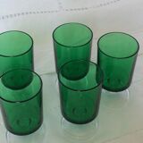 Set of 5 wine glasses Luminarc Arcoroc year 1970