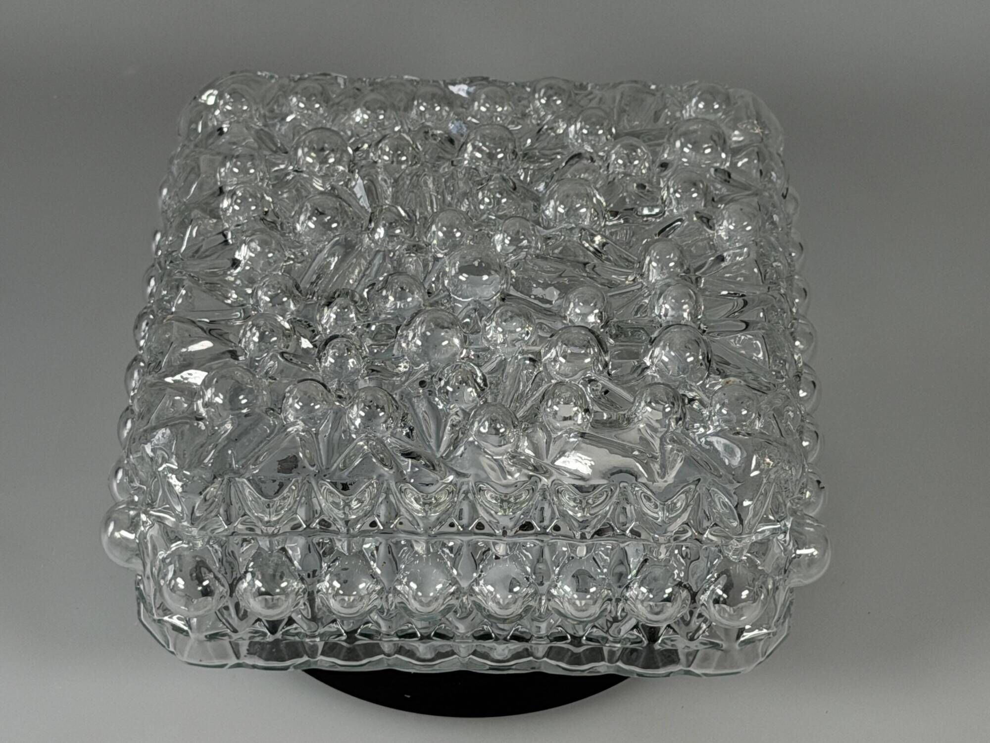 1960s 1970s Ceiling or Wall Lamp Bubble Glass Germany Space Age Design