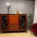 Mahogany sideboard from maison hirch paris bar bookcase