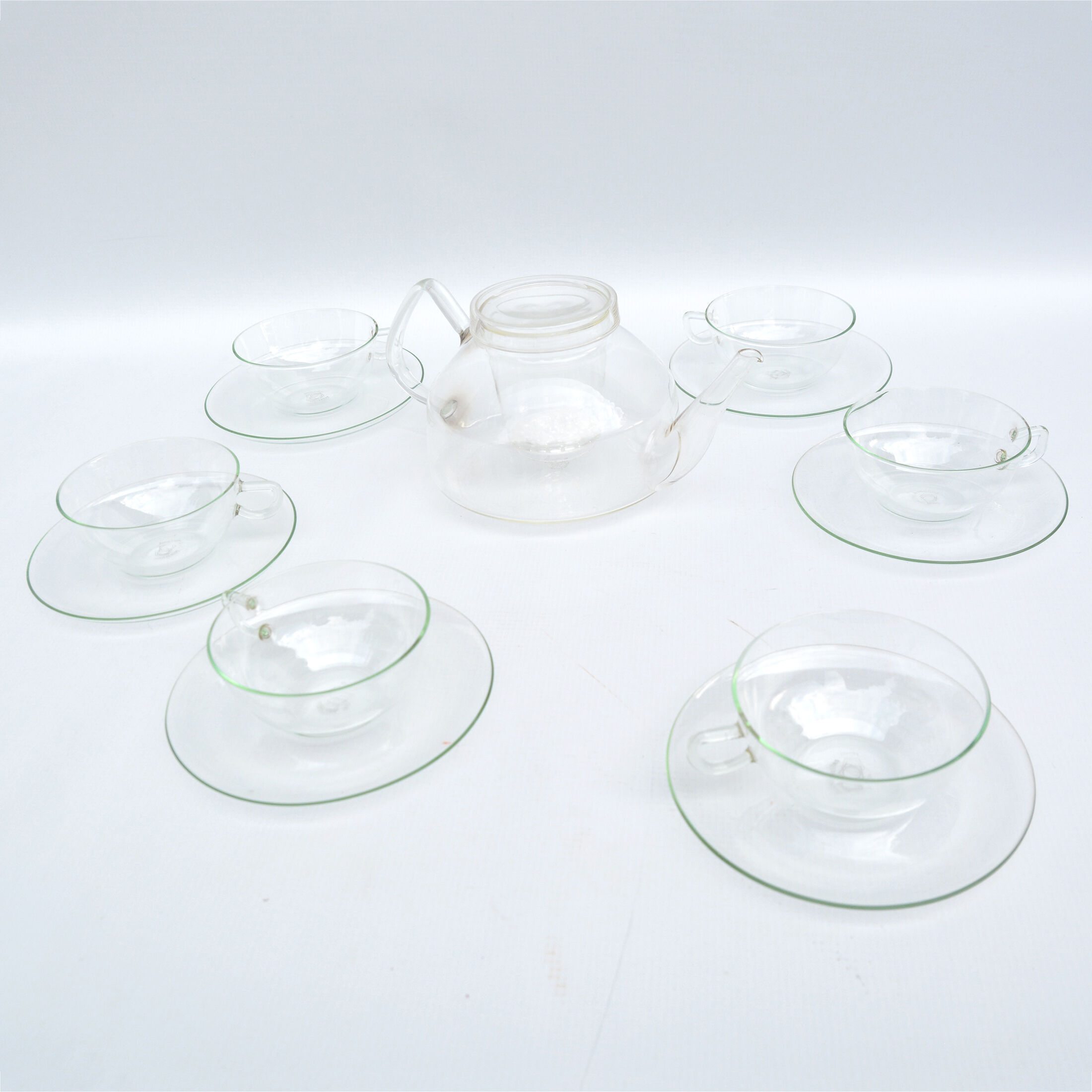 Coffee service by w. wagenfeld, jena glas, germany, 1970s