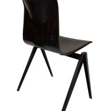 Pagholz Galvanitas S22 stackable school chair dark brown