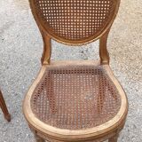 Chair and bench canned music room XIXth