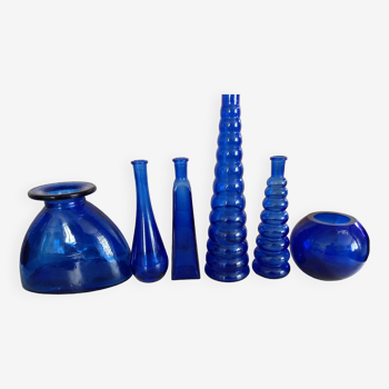 Vases bleu cobalt Sandra Rich