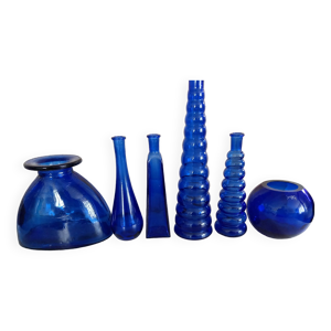 Vases bleu cobalt Sandra Rich