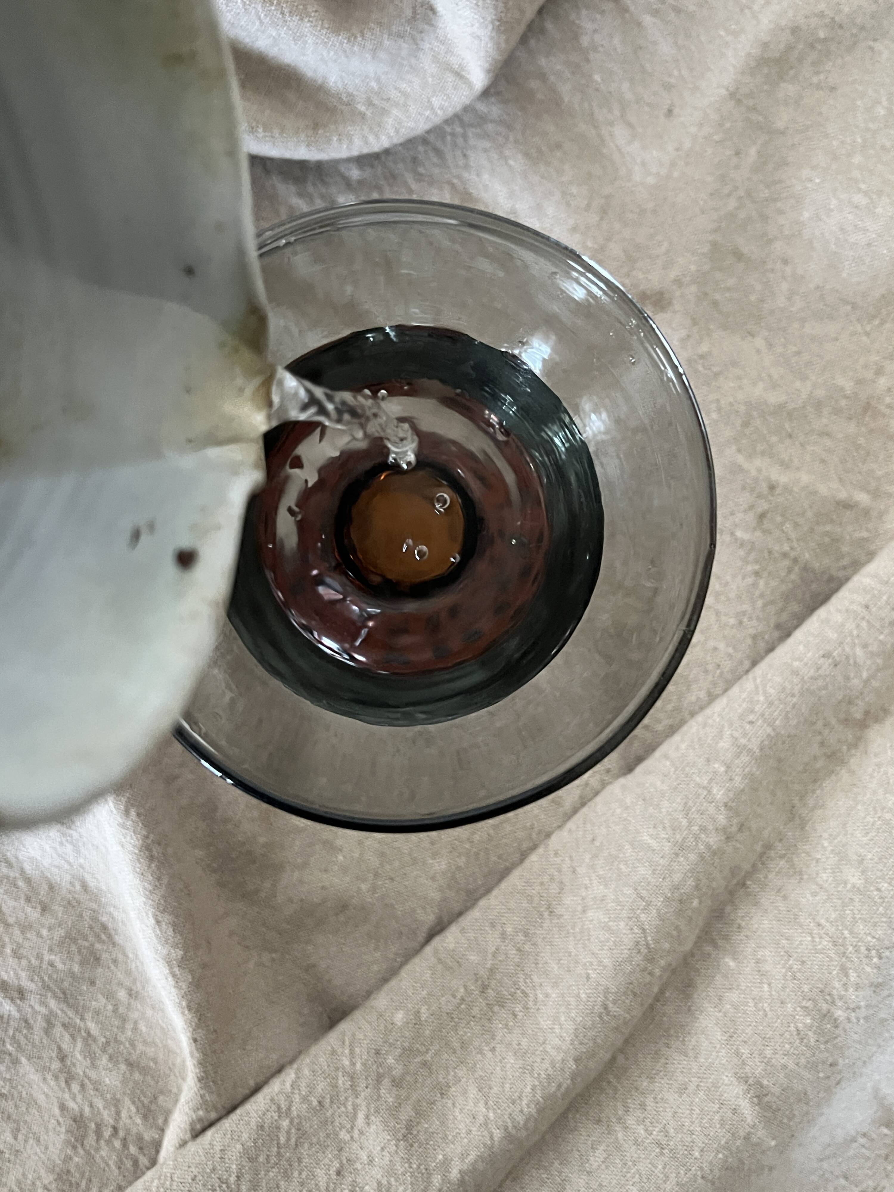 Vintage glazed ceramic water/orangeade carafe, 1950