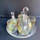 Non-selfish night service - art nouveau - hand-decorated satin blown crystal