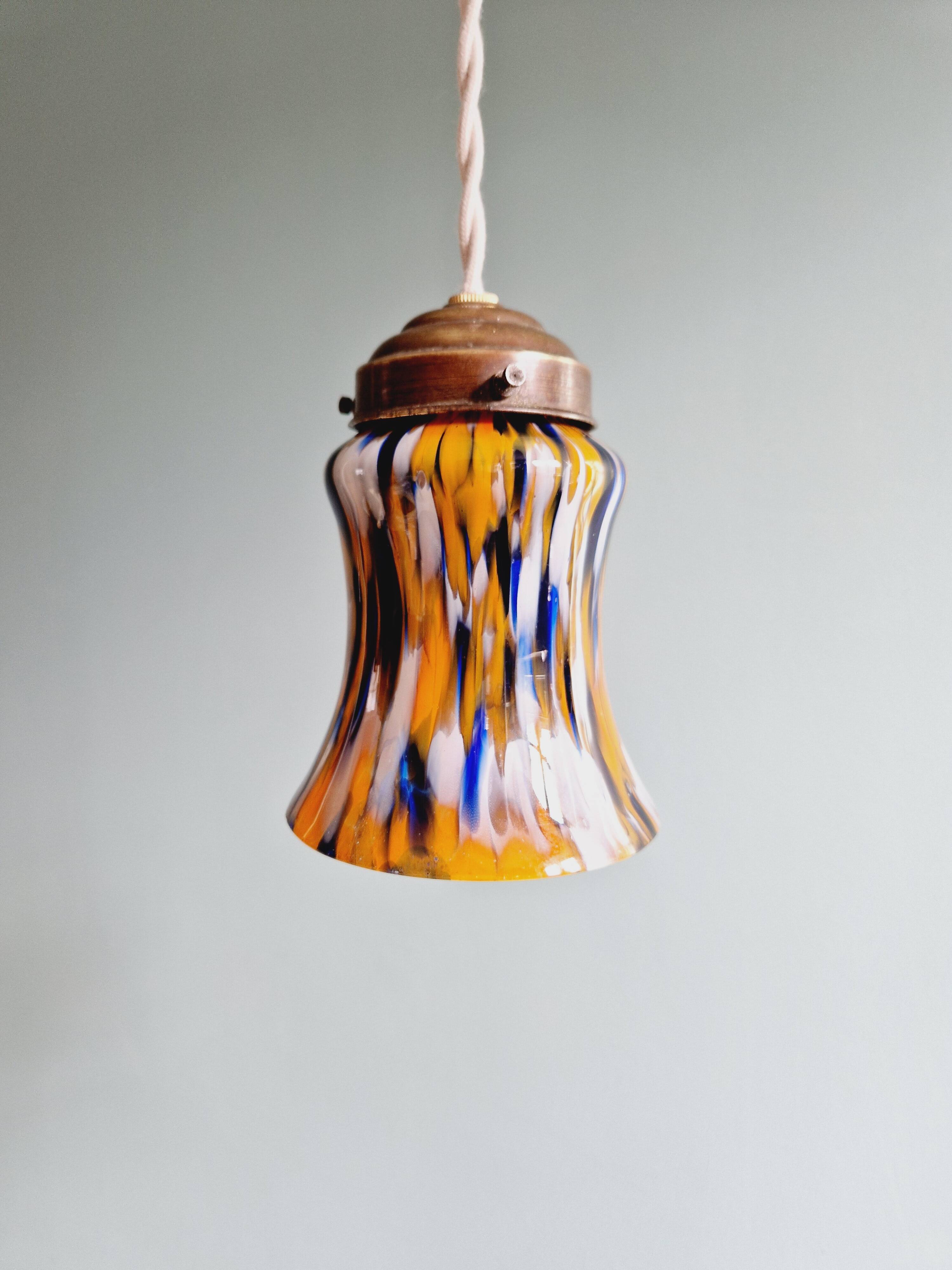 Murano glass pendant/lamp (4 available), Mid-century