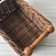 Ancien panier en osier atypique
