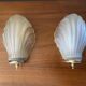 Pair of Art Deco shell wall lights