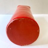 Large red glazed ceramic vase