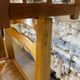 6 Regain House chairs - Elm and straw - 1980 - Vintage - Brutalist
