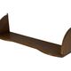 Vintage wooden wall shelve rack bookshelf in oak wood minimalist