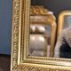Old mirror gold leaf gilding