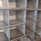 Old stripped and patinated postal sorting furniture, industrial look