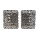 Paire d'appliques rectangulaires en cristal par Kinkeldey 1960