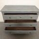 Chest of drawers blue/grey lasured board