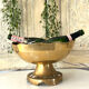 Brass Punch Bowl Set with 12 Cups, Ladle – French Vintage Mid-Century
