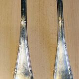 Set of 6 cutlery (12 pieces) in silver metal