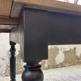 Oval pine farm table with 2m extensions