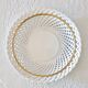 Huge antique Bassano bowl in openwork braided majolica